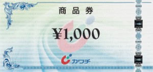 カワチ薬品 商品券 1,000円